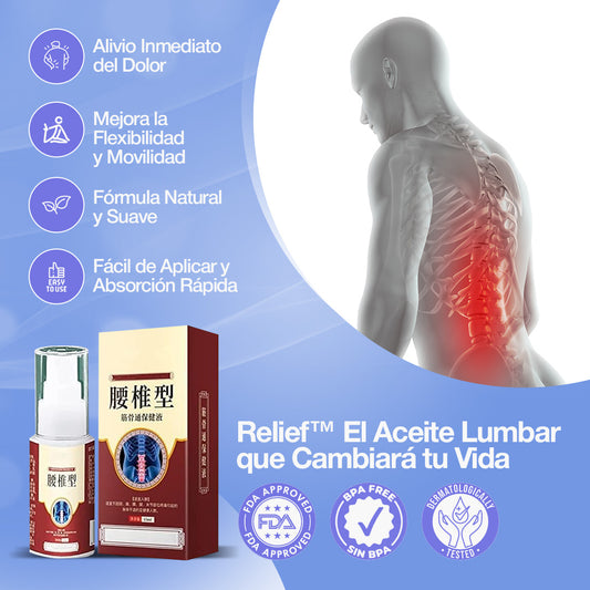 1+1 GRATIS SOLO HOY🎁 | Relief™ Siente la libertad, despídete de el dolor con el unico aceite lumbar, sentiras el alivió el primer uso